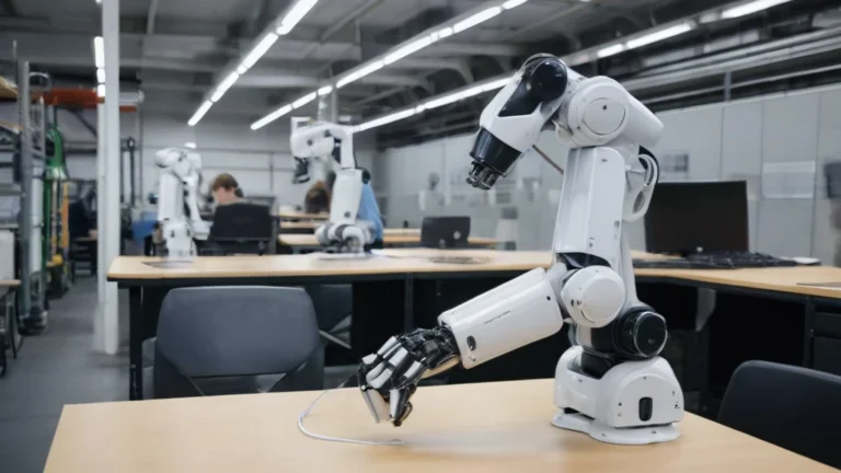 demonstracja układania bukietu przez robota